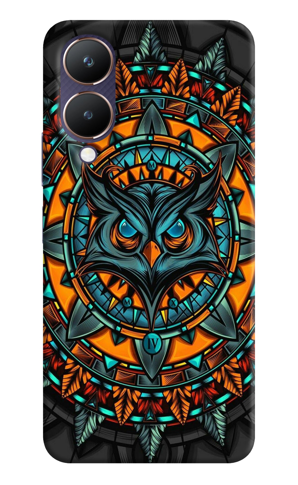 Angry Owl Art Vivo Y28 5G Back Cover