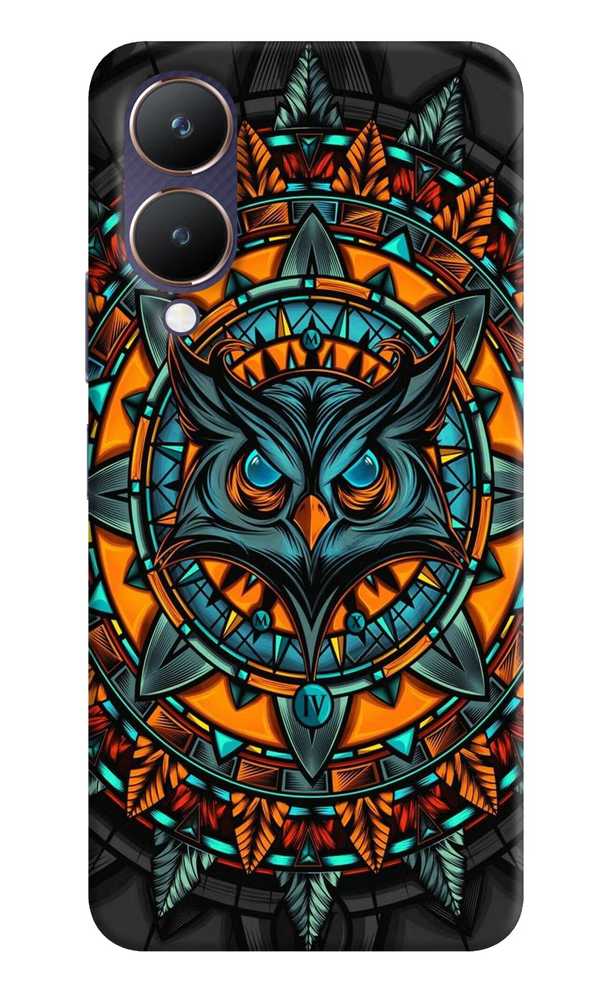 Angry Owl Art Vivo Y28 5G Hard Case Back Cover by Casekaro