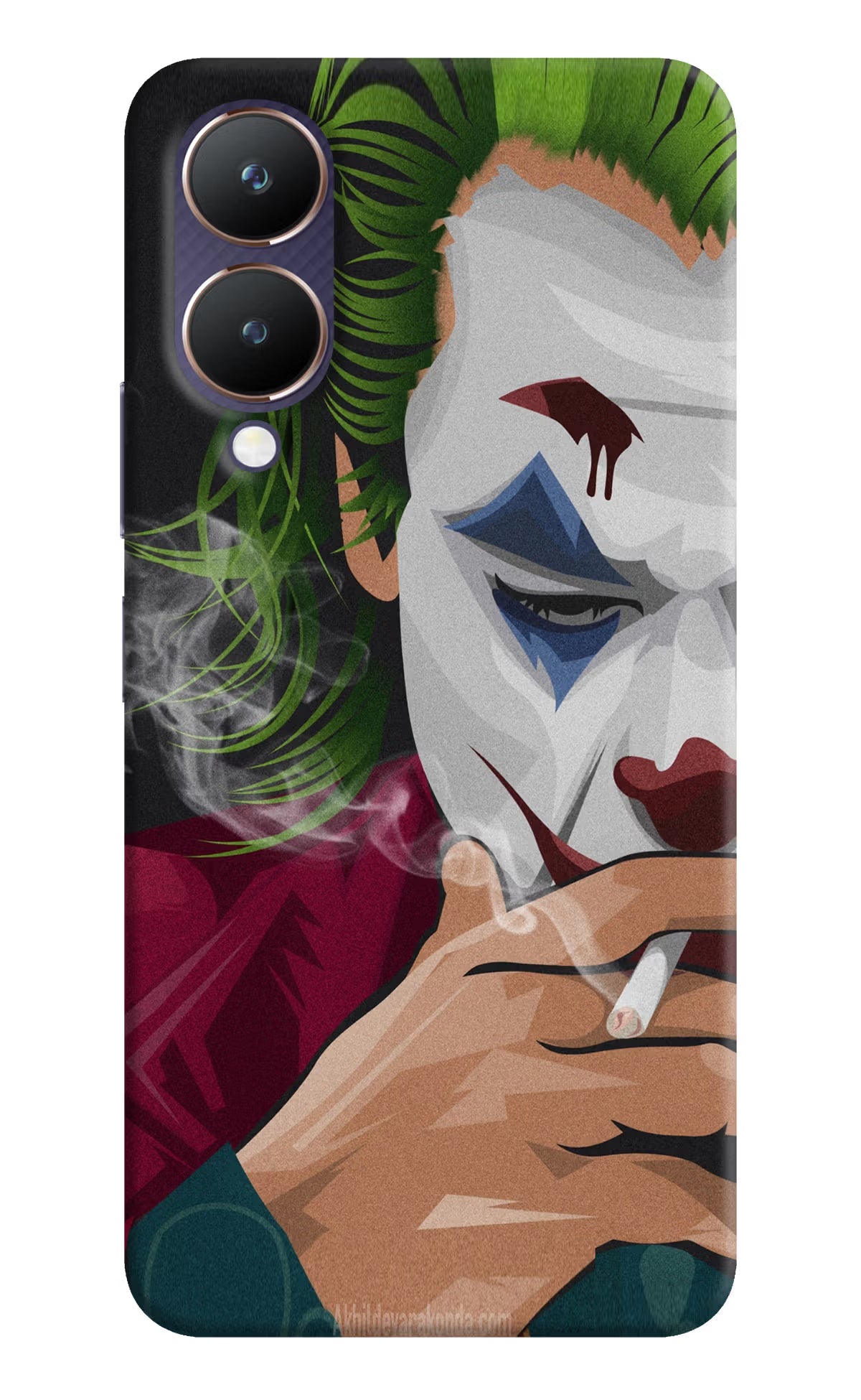 Joker Smoking Vivo Y28 5G Hard Case Back Cover by Casekaro