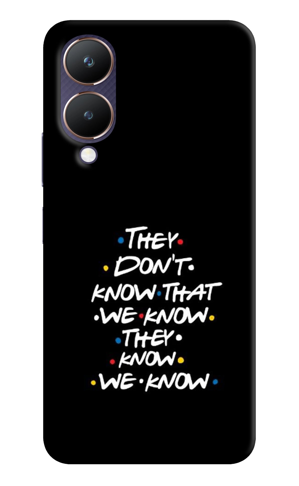 FRIENDS Dialogue Vivo Y28 5G Back Cover