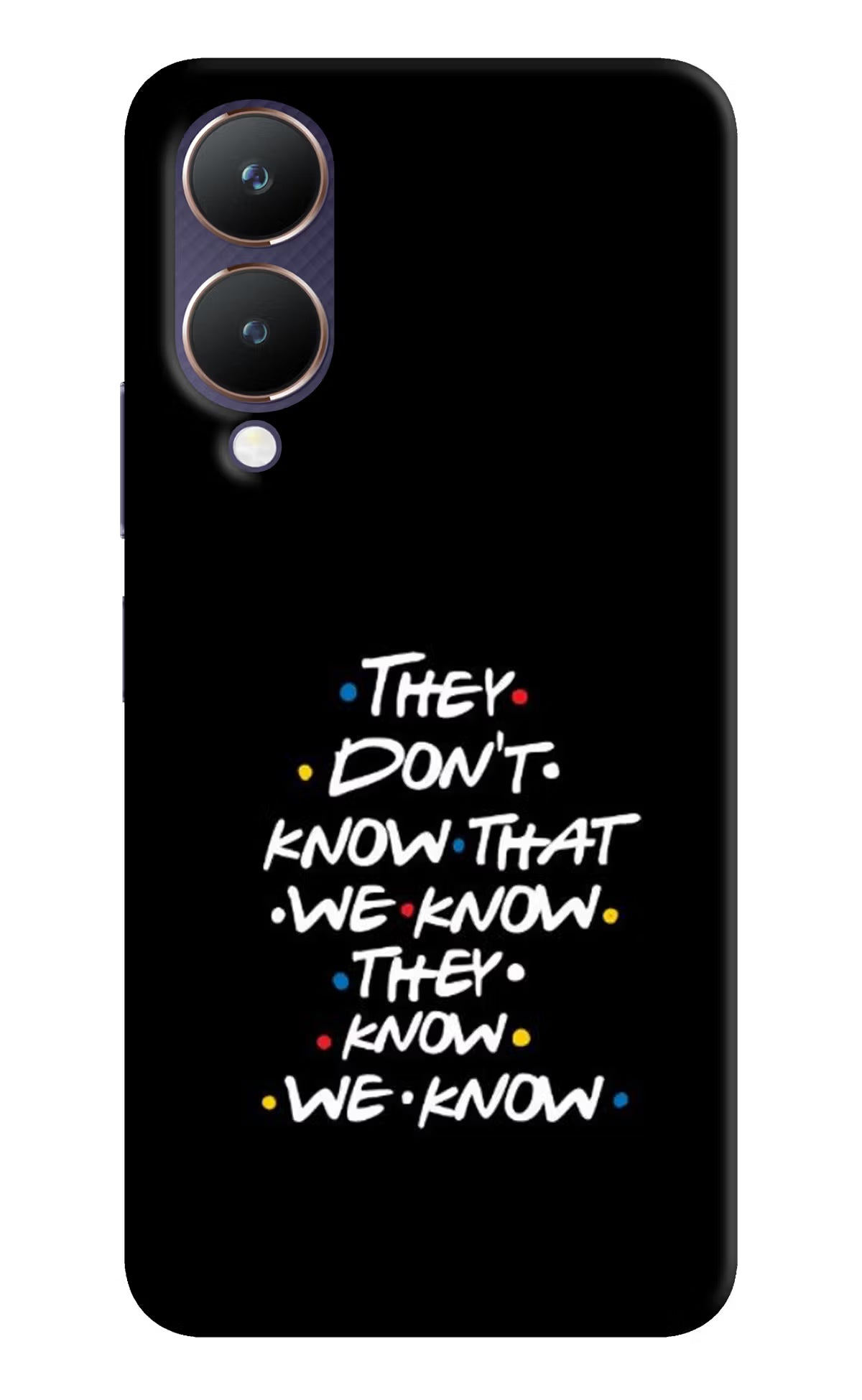FRIENDS Dialogue Vivo Y28 5G Hard Case Back Cover by Casekaro