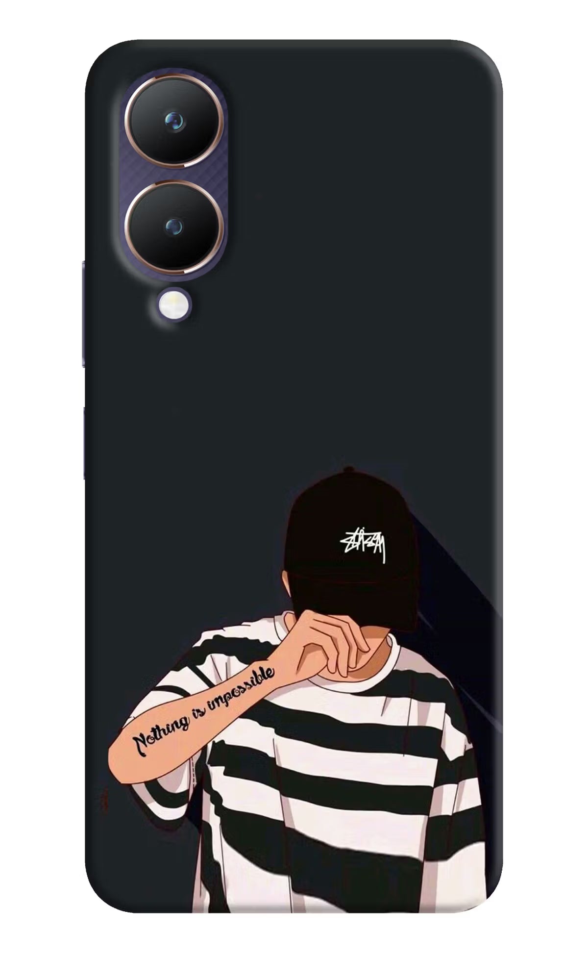 Aesthetic Boy Vivo Y28 5G Hard Case Back Cover by Casekaro