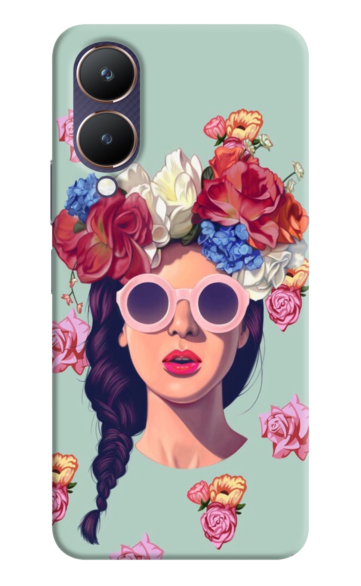 Pretty Girl Vivo Y28 5G Back Cover