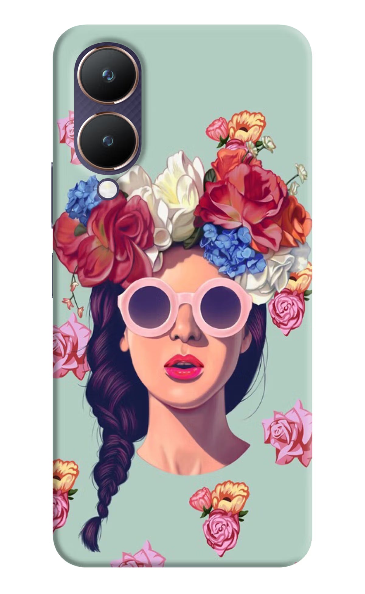 Pretty Girl Vivo Y28 5G Hard Case Back Cover by Casekaro