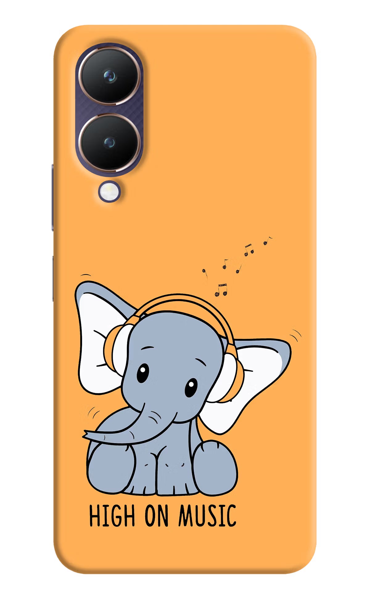 High On Music Vivo Y28 5G Hard Case Back Cover by Casekaro
