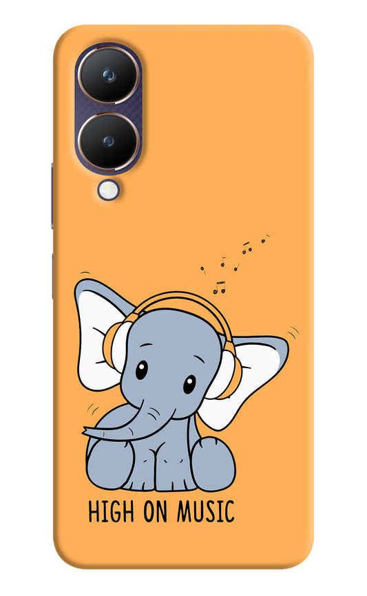 High On Music Vivo Y28 5G Hard Case Back Cover by Casekaro