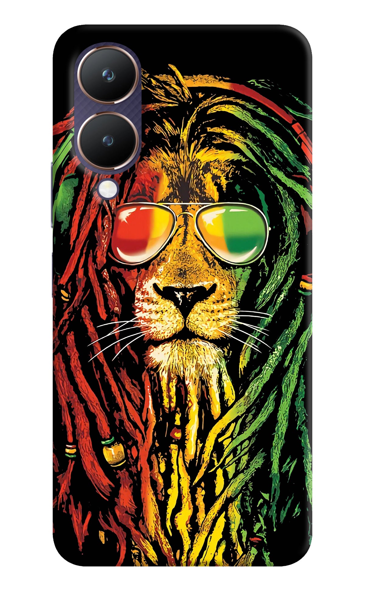 Rasta Lion Vivo Y28 5G Back Cover