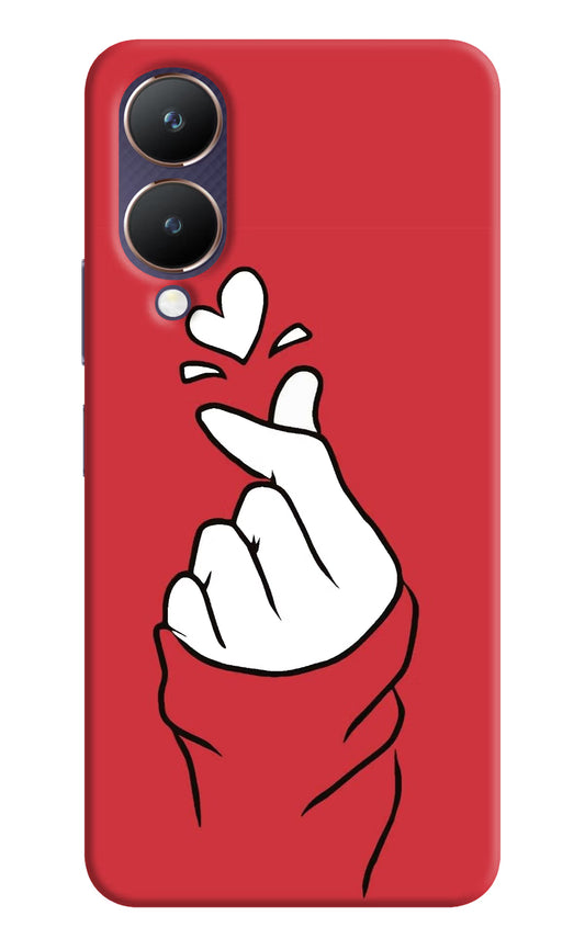 Korean Love Sign Vivo Y28 5G Hard Case Back Cover by Casekaro