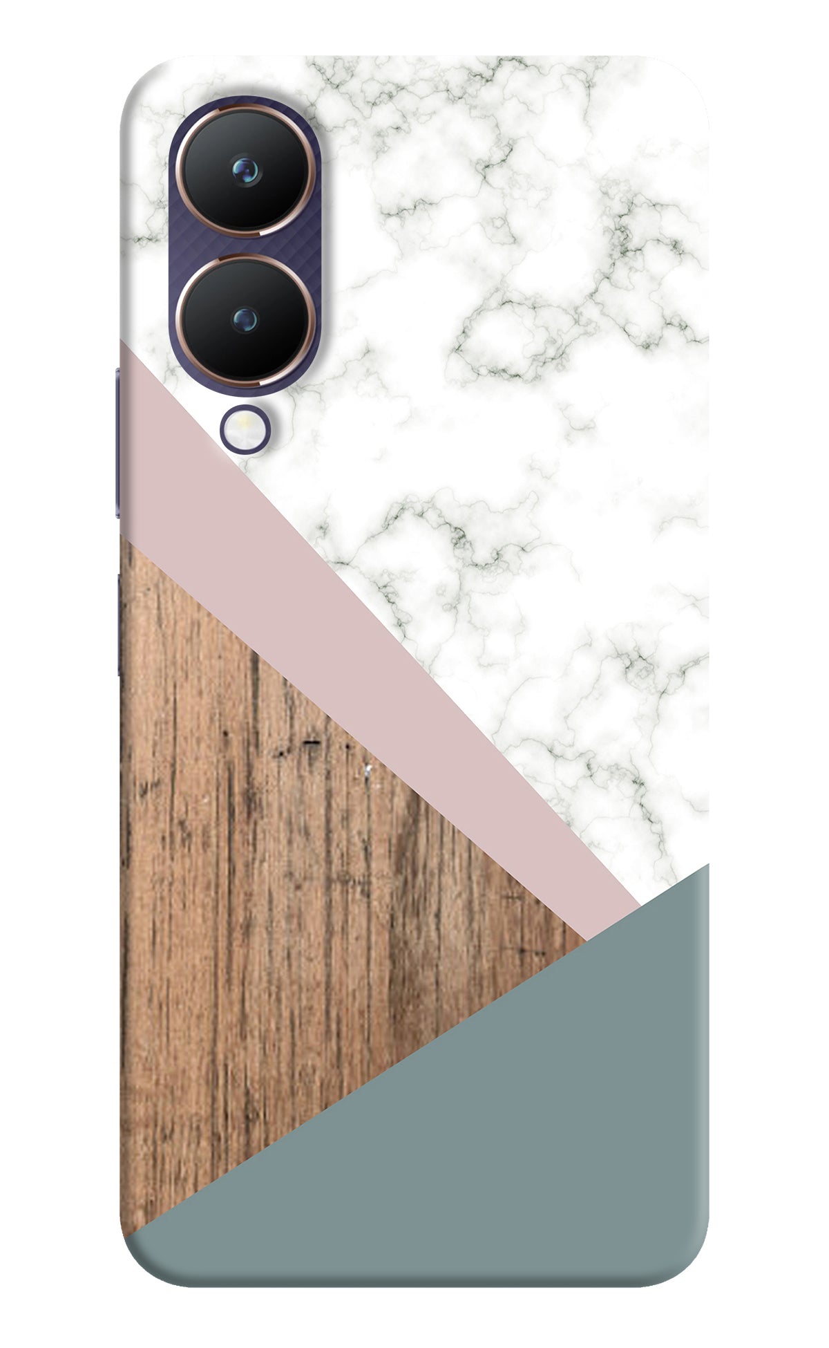 Marble wood Abstract Vivo Y28 5G Back Cover