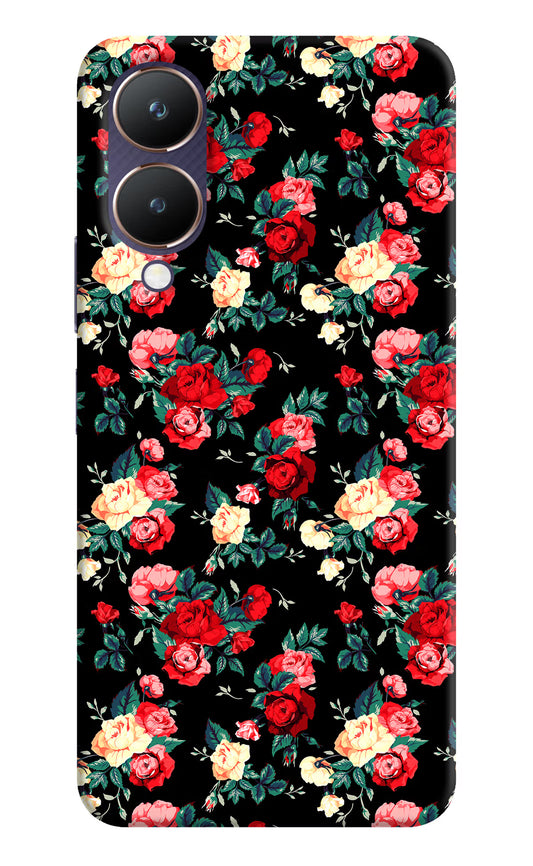 Rose Pattern Vivo Y28 5G Hard Case Back Cover by Casekaro