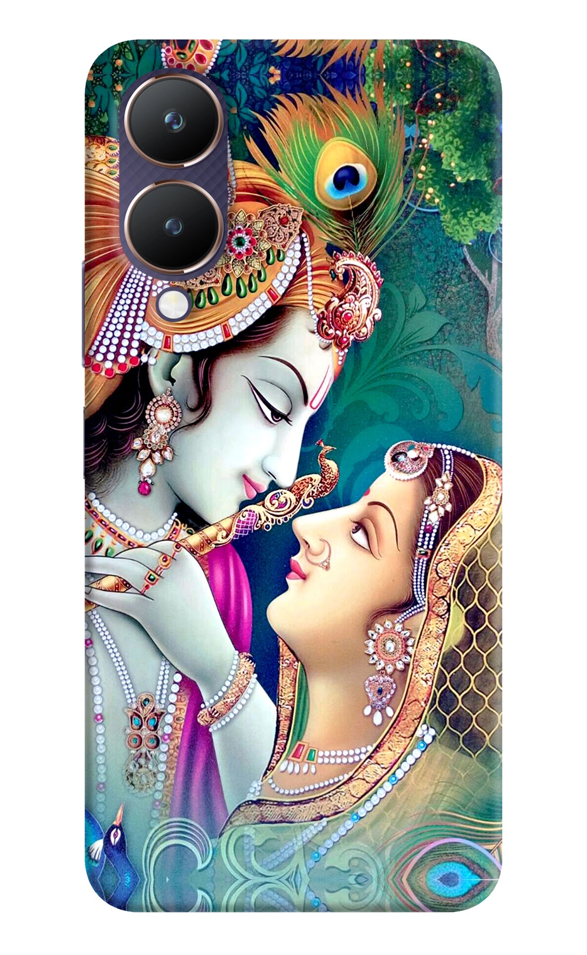 Lord Radha Krishna Vivo Y28 5G Back Cover