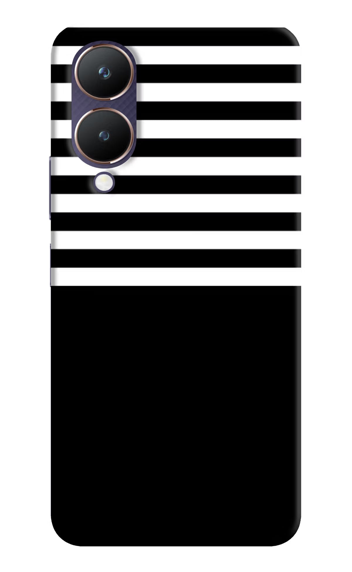 Black and White Print Vivo Y28 5G Hard Case Back Cover by Casekaro