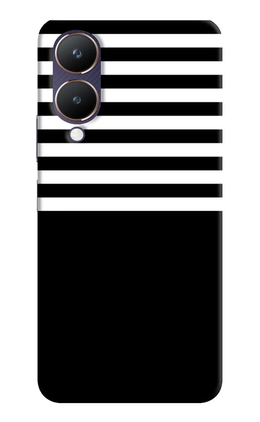 Black and White Print Vivo Y28 5G Hard Case Back Cover by Casekaro