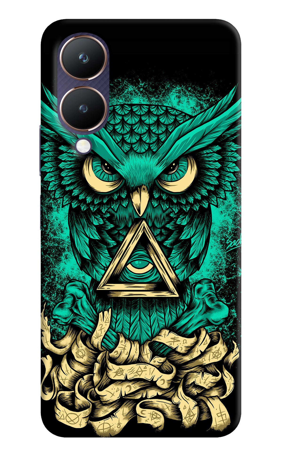 Green Owl Vivo Y28 5G Back Cover