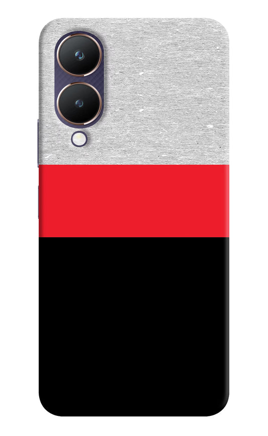Tri Color Pattern Vivo Y28 5G Hard Case Back Cover by Casekaro