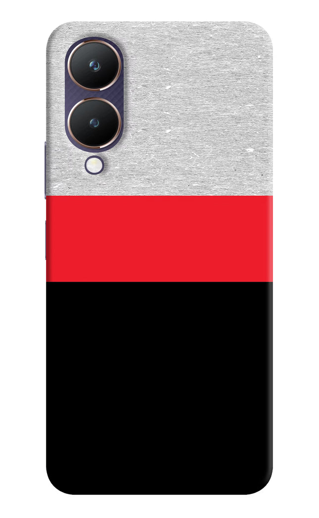 Tri Color Pattern Vivo Y28 5G Hard Case Back Cover by Casekaro