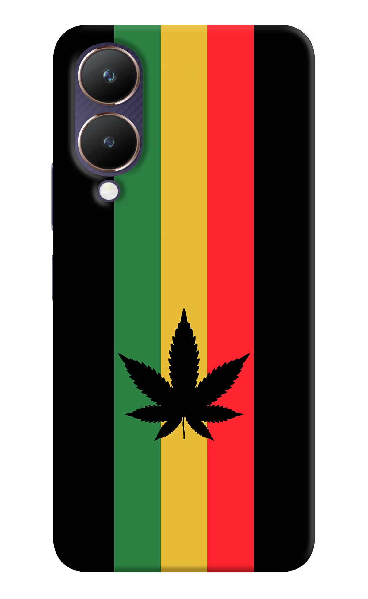 Weed Flag Vivo Y28 5G Hard Case Back Cover by Casekaro