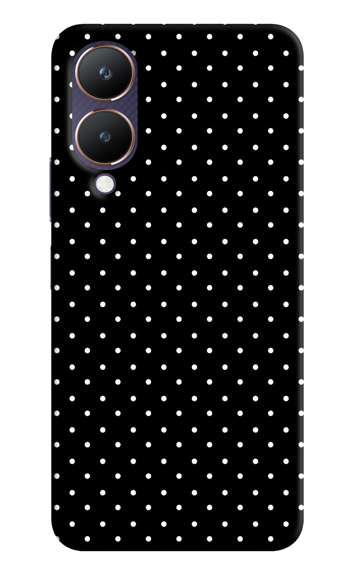 White Dots Vivo Y28 5G Back Cover