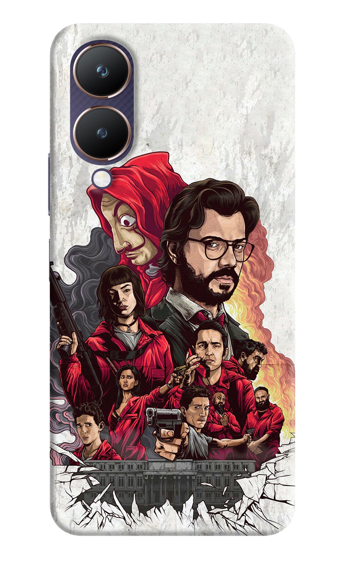 Money Heist Artwork Vivo Y28 5G Back Cover