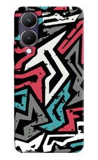 Geometric Graffiti Vivo Y28 5G Hard Case Back Cover by Casekaro