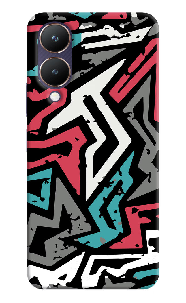 Geometric Graffiti Vivo Y28 5G Hard Case Back Cover by Casekaro