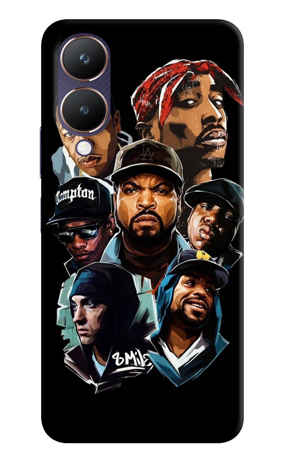 Rappers Vivo Y28 5G Hard Case Back Cover by Casekaro