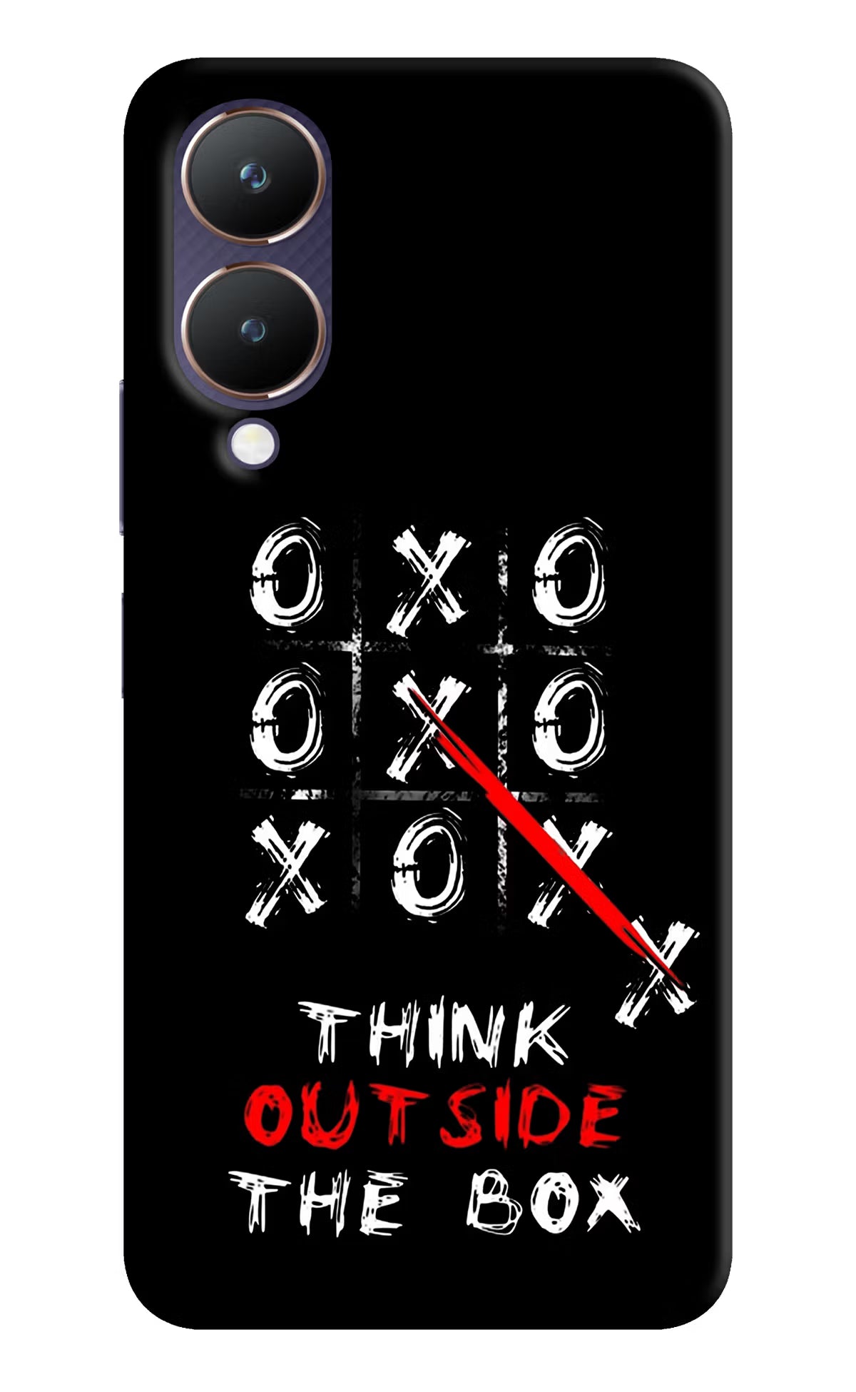 Think out of the BOX Vivo Y28 5G Hard Case Back Cover by Casekaro