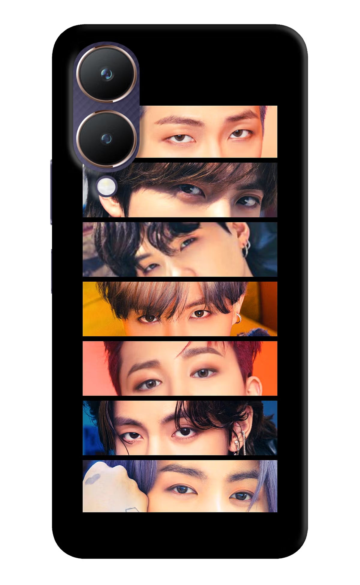 BTS Eyes Vivo Y28 5G Hard Case Back Cover by Casekaro