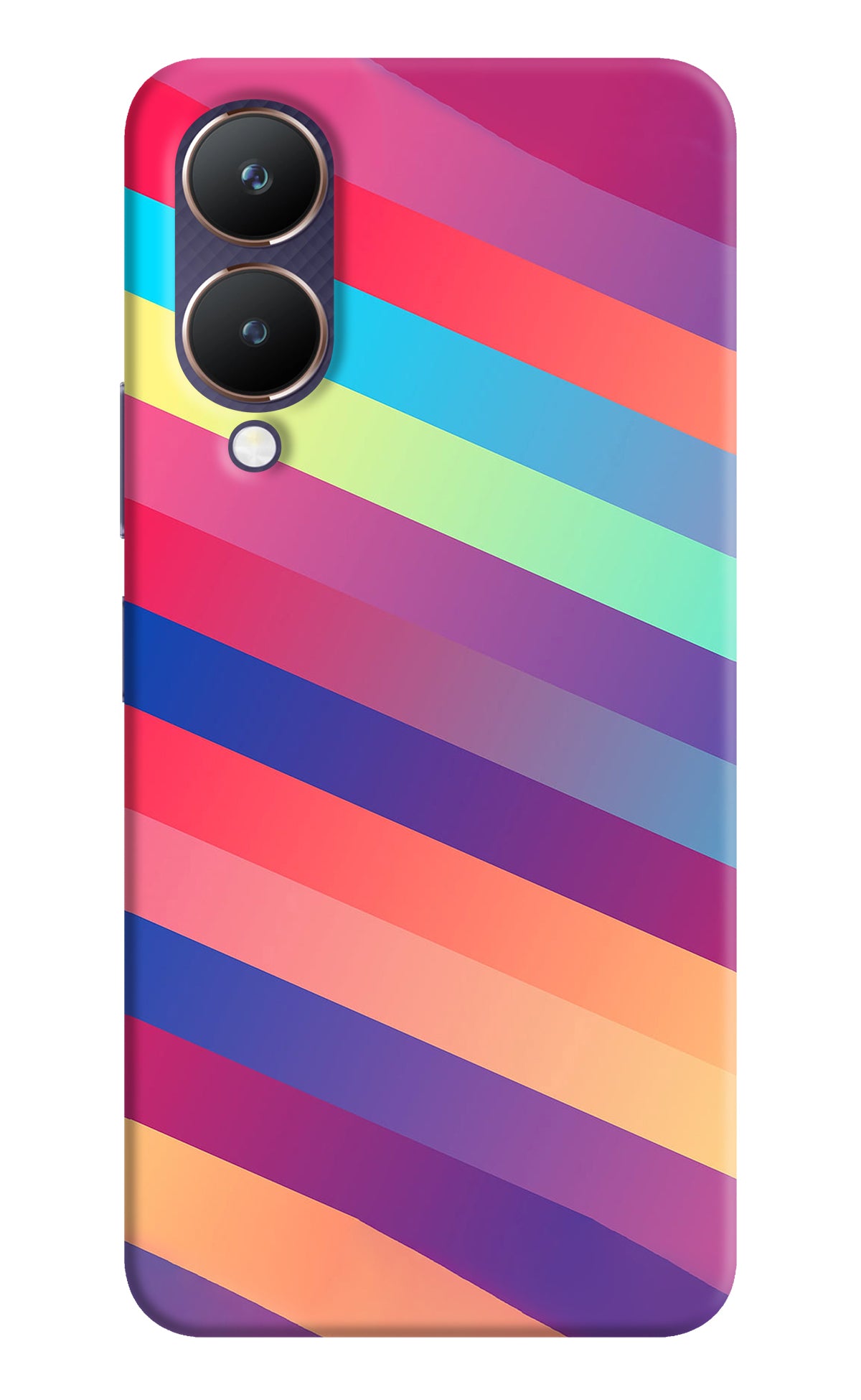 Stripes color Vivo Y28 5G Back Cover