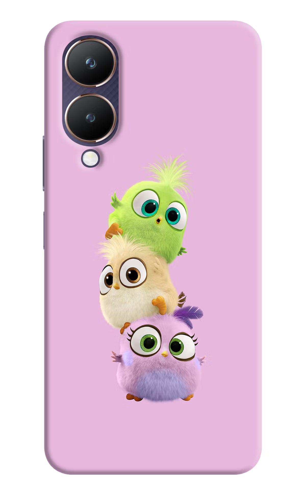Cute Little Birds Vivo Y28 5G Hard Case Back Cover by Casekaro