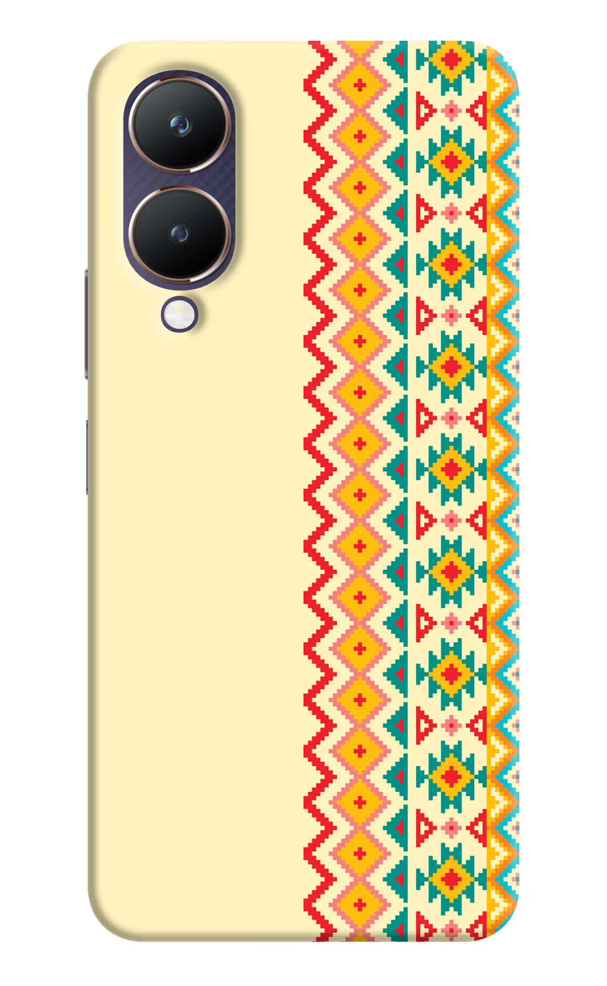 Ethnic Seamless Vivo Y28 5G Hard Case Back Cover by Casekaro