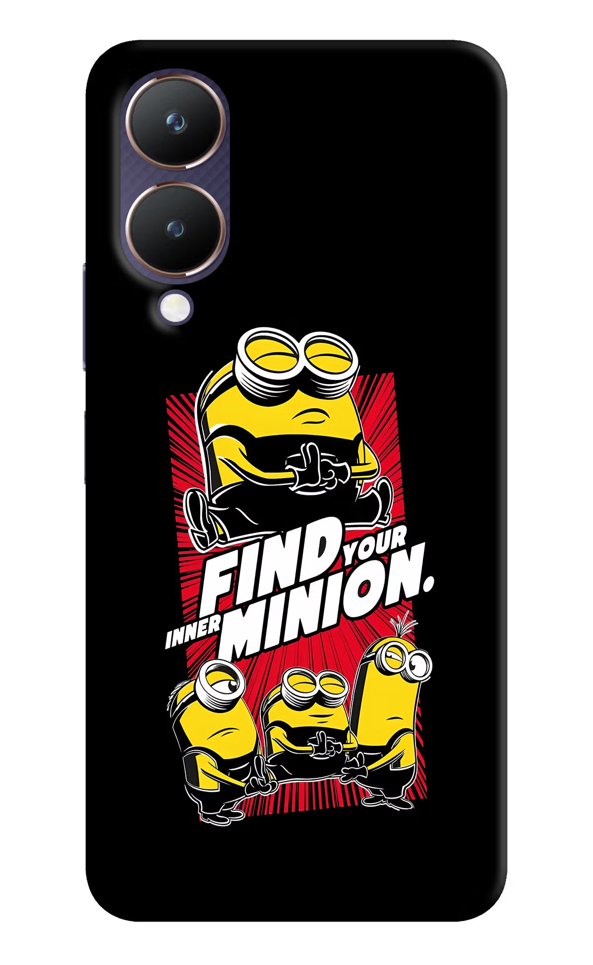 Find your inner Minion Vivo Y28 5G Hard Case Back Cover by Casekaro