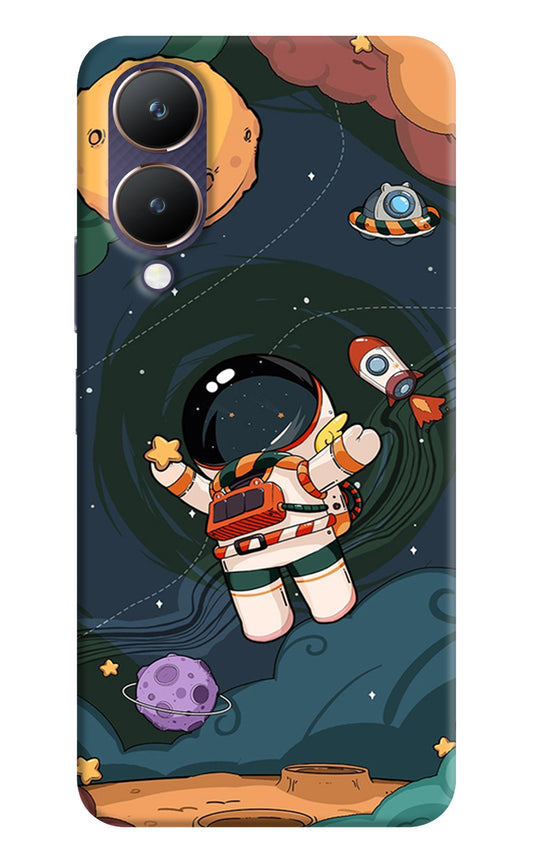 Cartoon Astronaut Vivo Y28 5G Back Cover