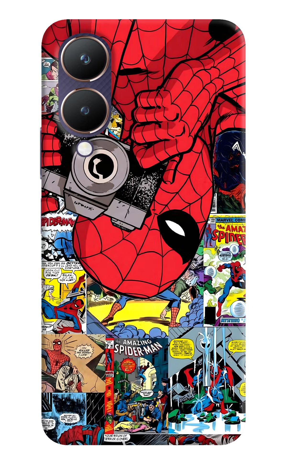 Spider Man Vivo Y28 5G Hard Case Back Cover by Casekaro