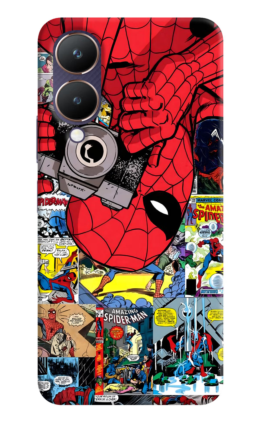 Spider Man Vivo Y28 5G Back Cover, Hard case
