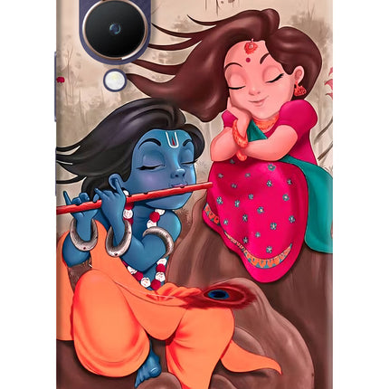 Radhe Krishna Vivo Y28 5G Hard Case Back Cover by Casekaro