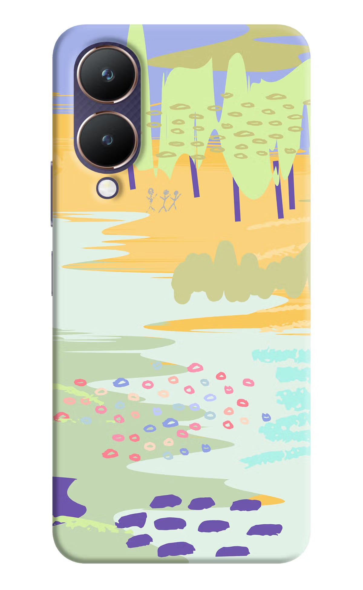 Scenery Vivo Y28 5G Hard Case Back Cover by Casekaro