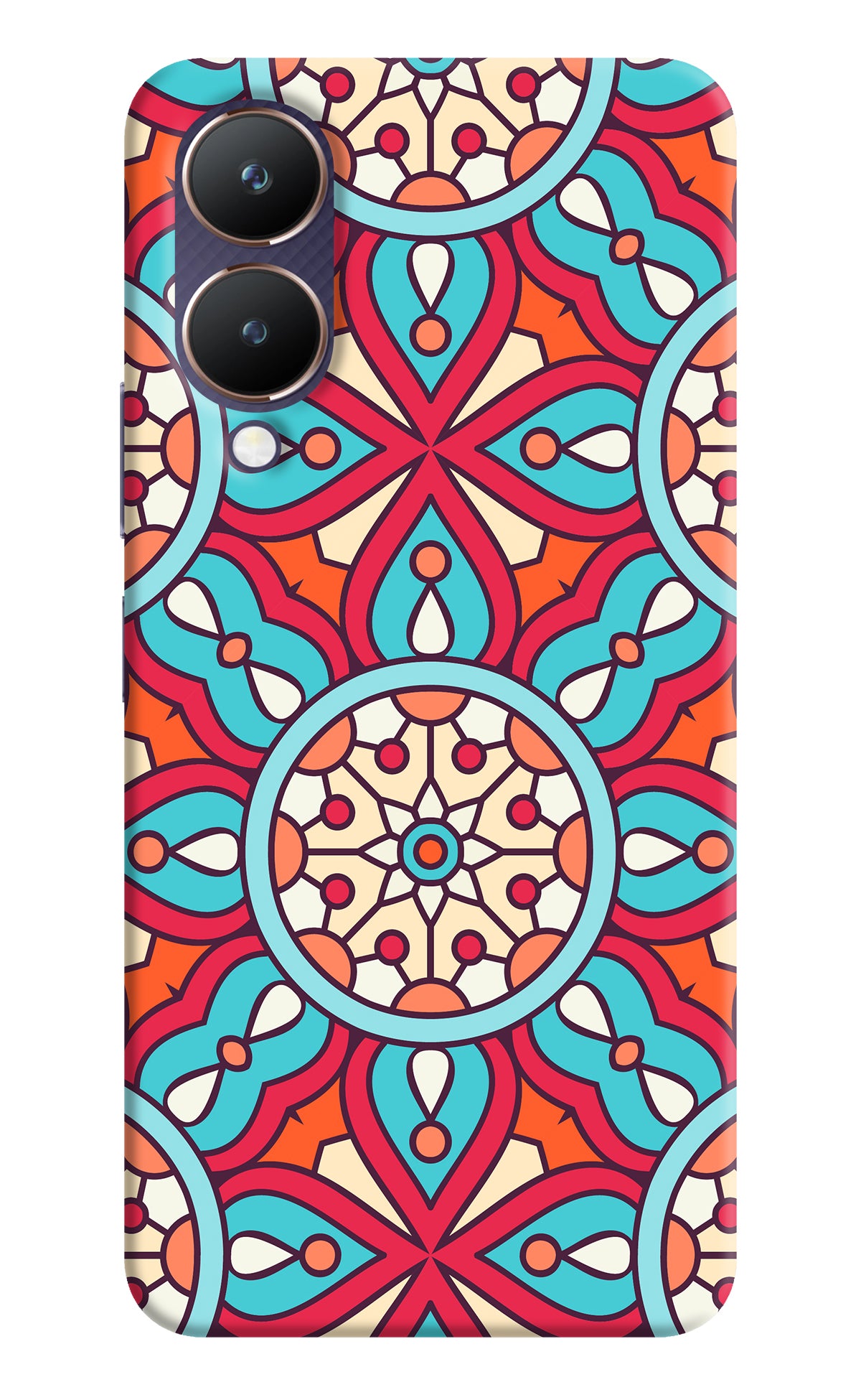 Mandala Geometric Vivo Y28 5G Back Cover