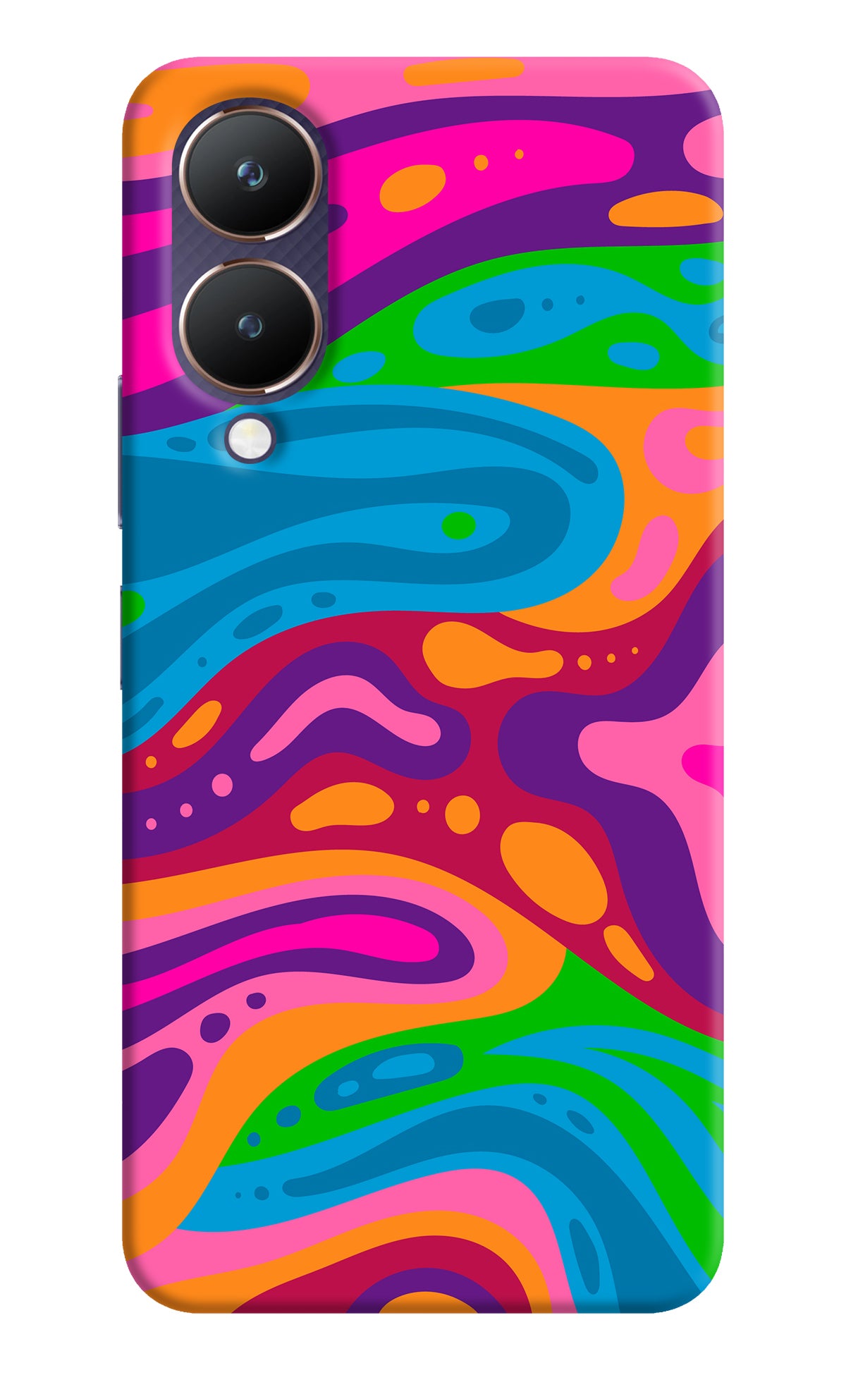 Trippy Pattern Vivo Y28 5G Back Cover