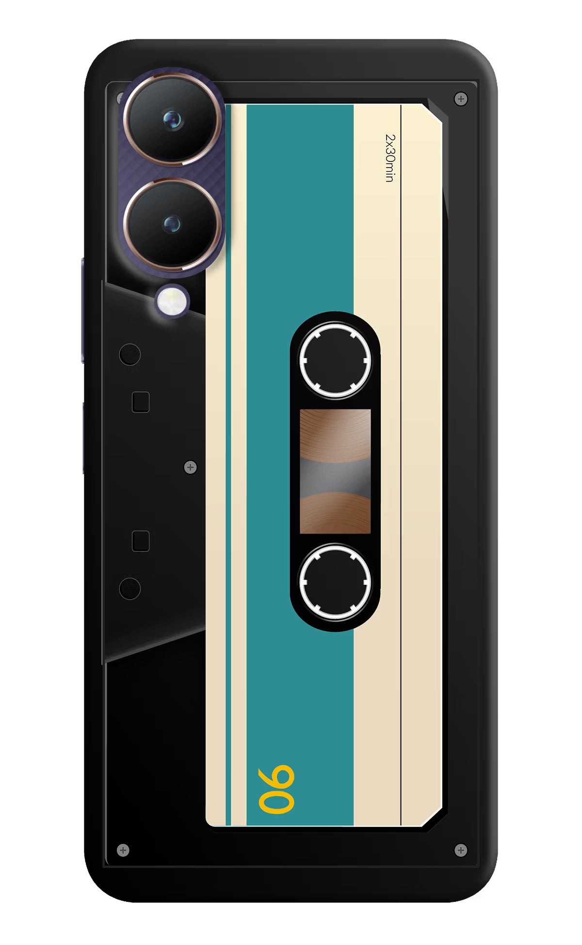 Cassette Vivo Y28 5G Hard Case Back Cover by Casekaro