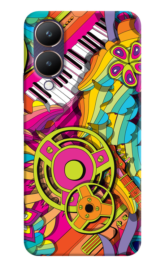 Music Doodle Vivo Y28 5G Back Cover