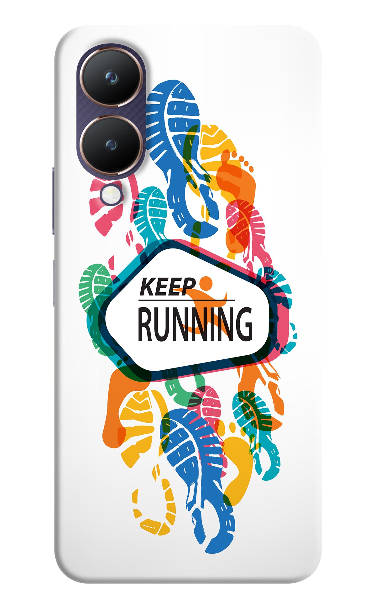 Keep Running Vivo Y28 5G Back Cover