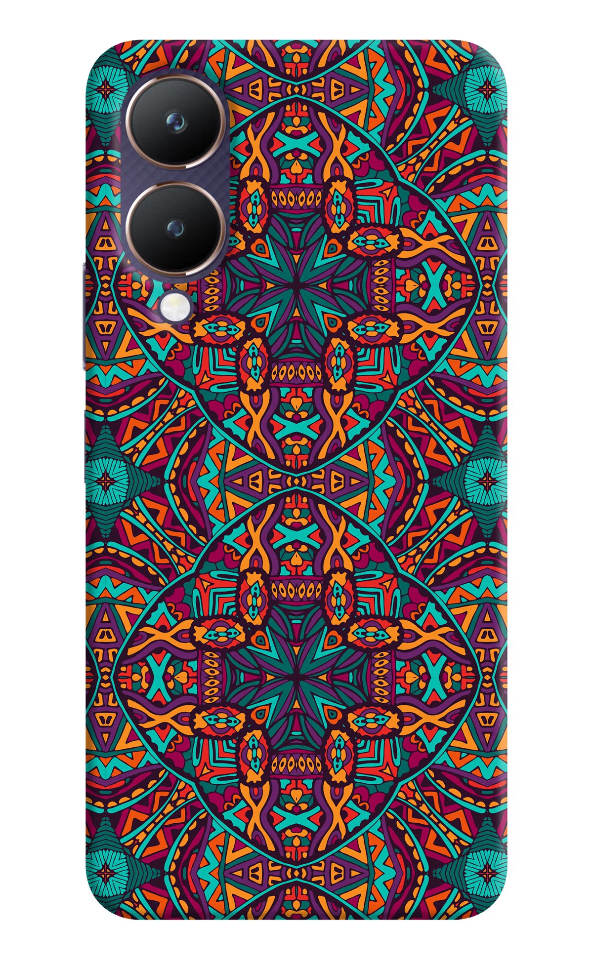 Colour Mandala Vivo Y28 5G Hard Case Back Cover by Casekaro