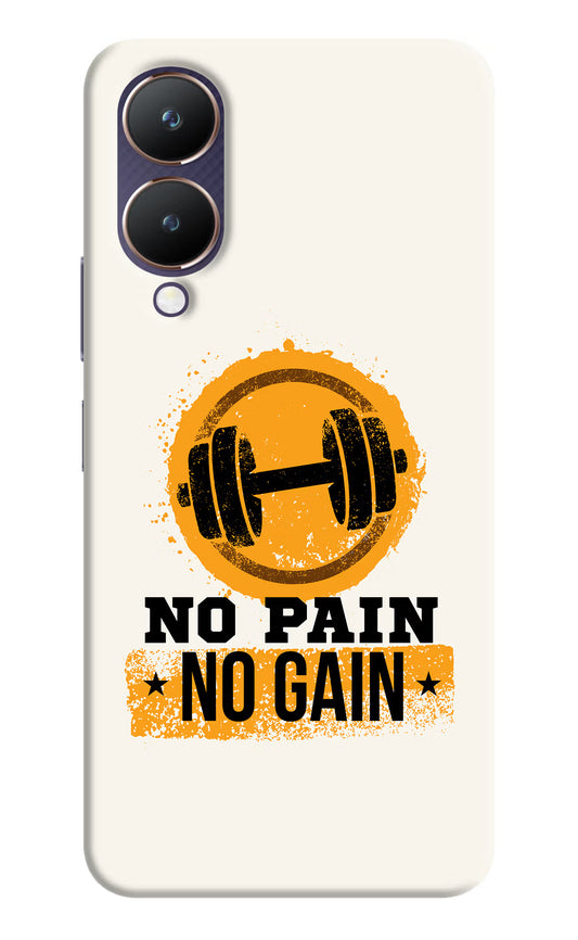 No Pain No Gain Vivo Y28 5G Hard Case Back Cover by Casekaro