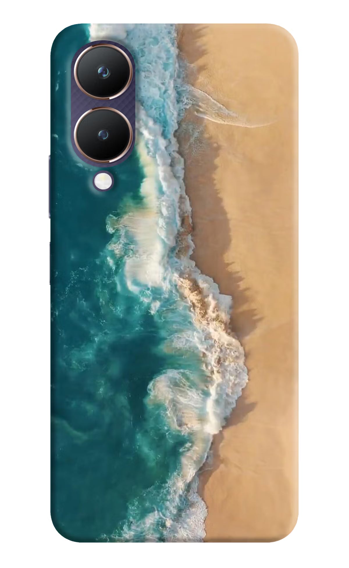 Ocean Beach Vivo Y28 5G Hard Case Back Cover by Casekaro