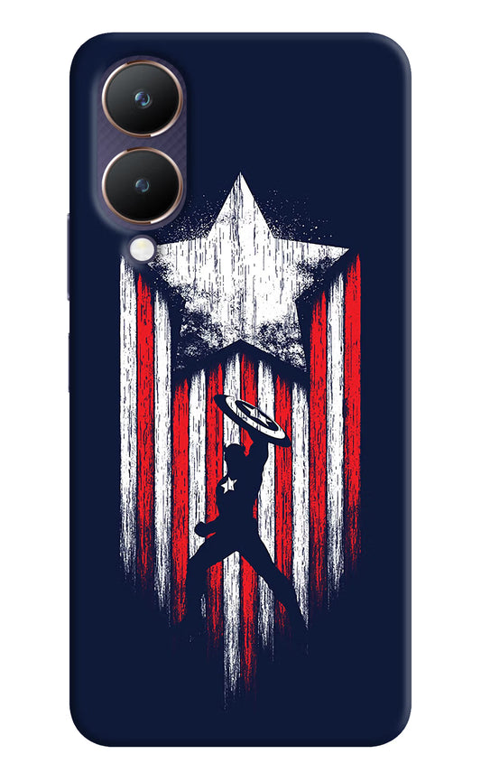 Captain America Marvel Art Vivo Y28 5G Hard Case Back Cover by Casekaro