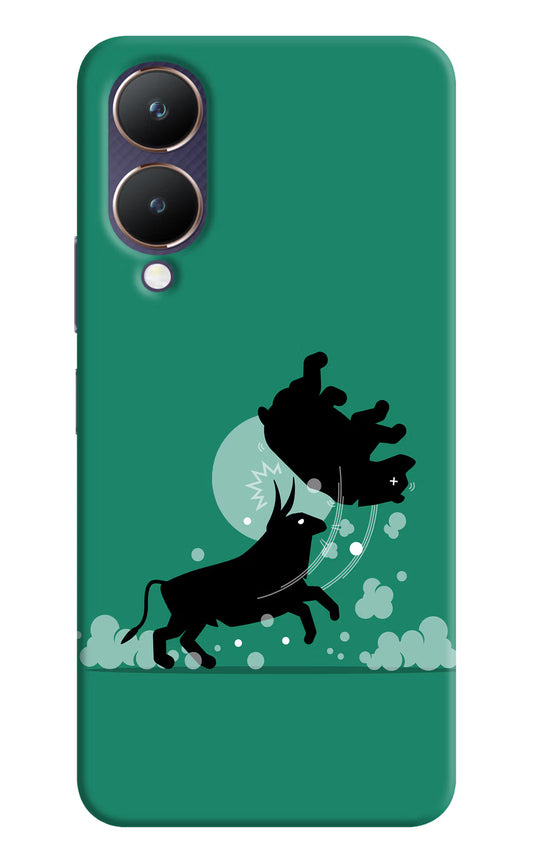 Bull Conqueror Vivo Y28 5G Hard Case Back Cover by Casekaro