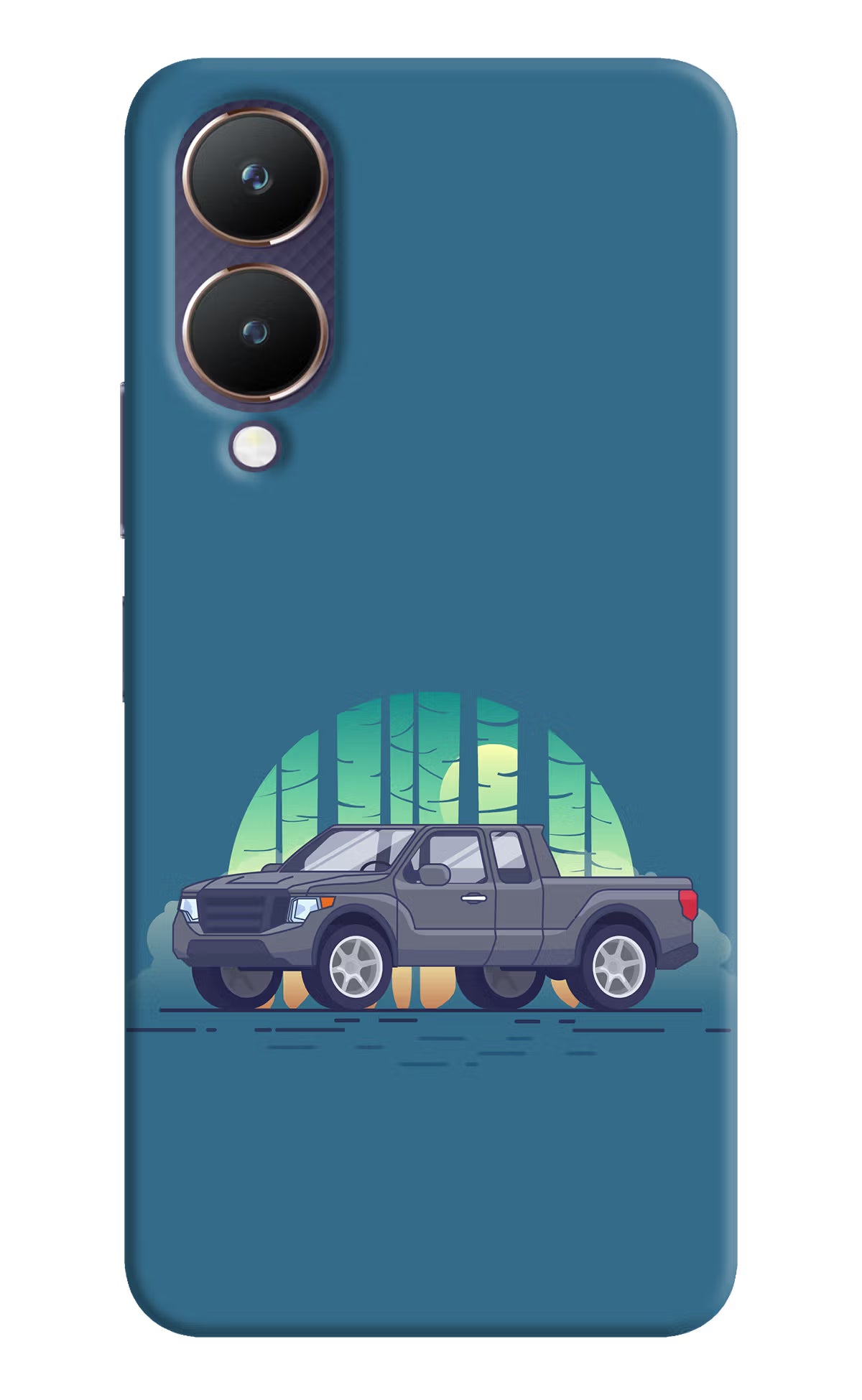 Retro Garage Vibe Vivo Y28 5G Hard Case Back Cover by Casekaro