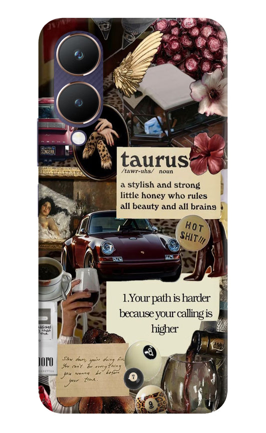 Taurus Zodiac Vivo Y28 5G Hard Case Back Cover by Casekaro