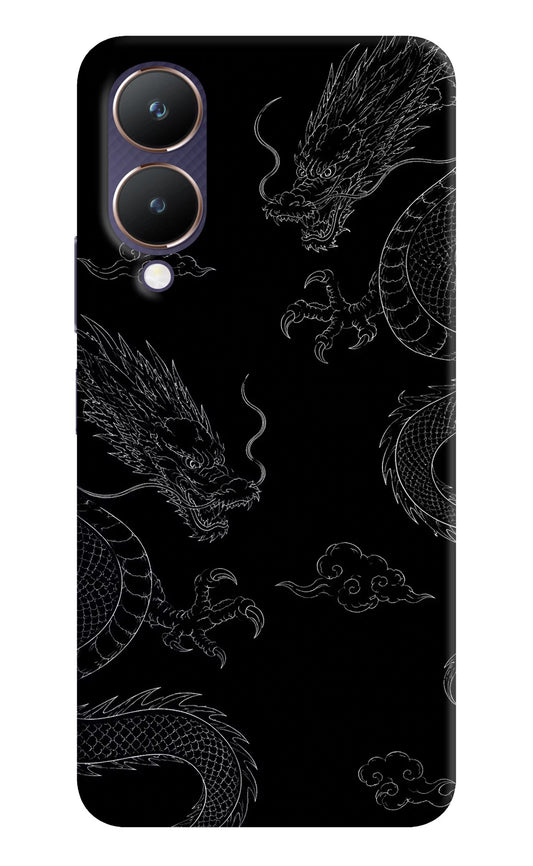 Twin Dragons Vivo Y28 5G Hard Case Back Cover by Casekaro